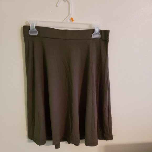 Olive High Waisted Skirt (NWOT) - Picture 2 of 5